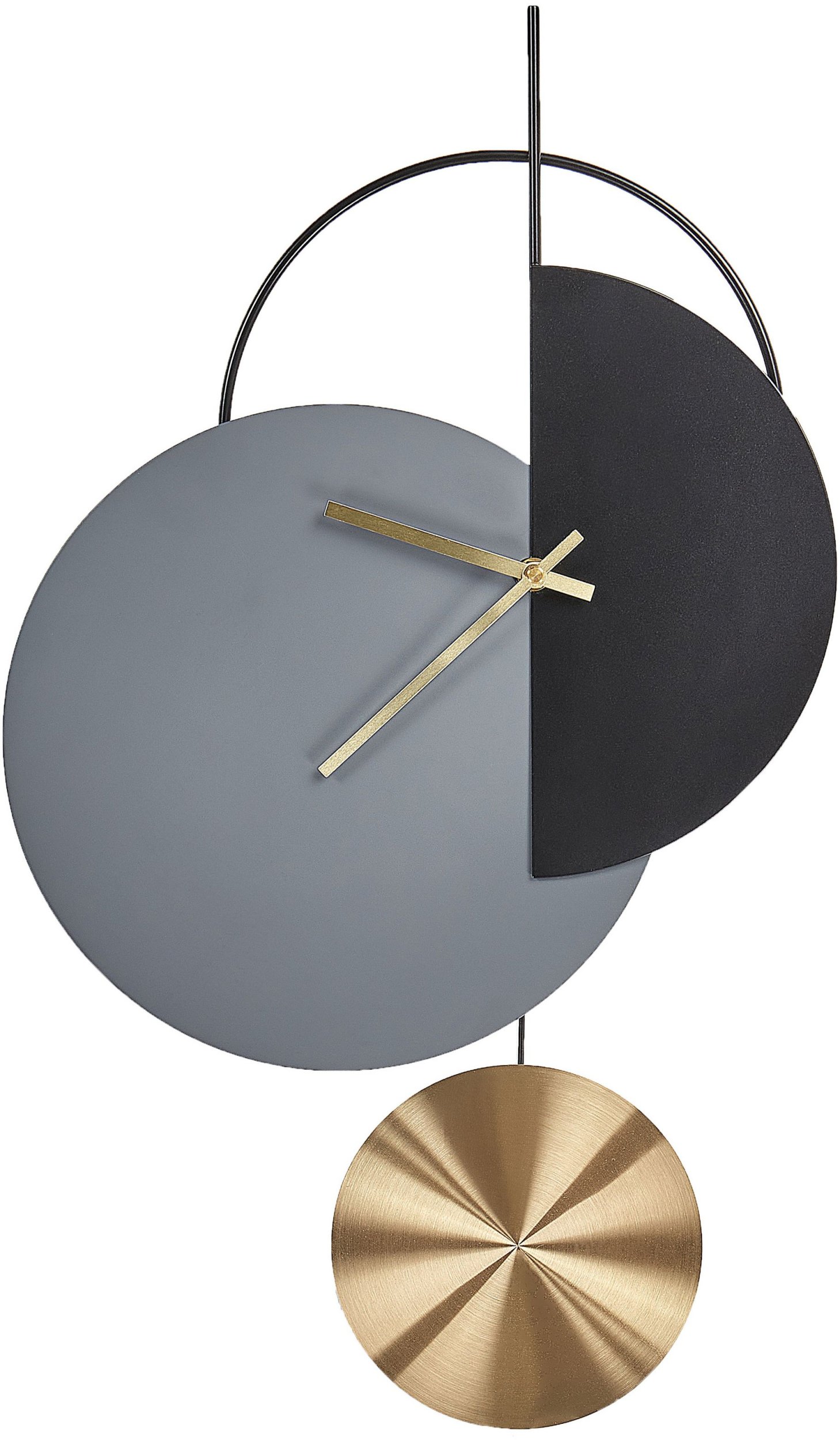 Zegar ścienny NENDAZ 32 cm Metal Szary