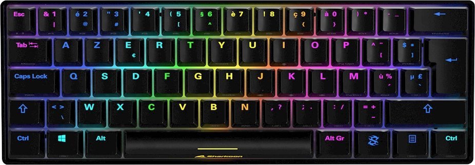 Klawiatura Sharkoon SGK50 S4 black Kailh Red (układ FR)