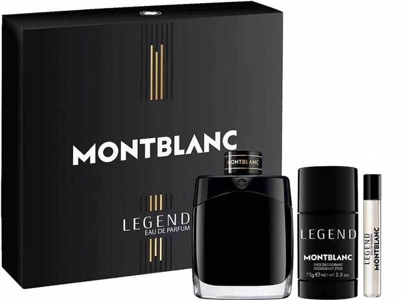 Mont Blanc Legend Dezodorant W Sztyfcie 75Ml + Miniaturka 7,5Ml + Woda Perfumowana - 100Ml