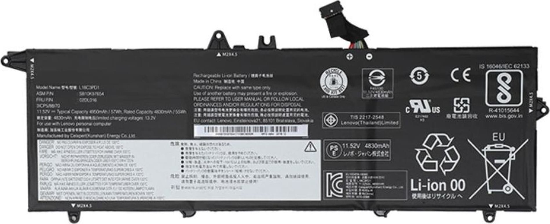 Bateria Lenovo Battery 3c, 57Wh, LiIon, SMP