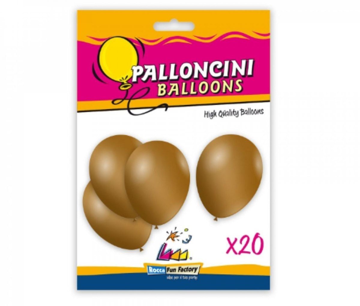 Super Power Balony metalowe złoty 26cm 20szt