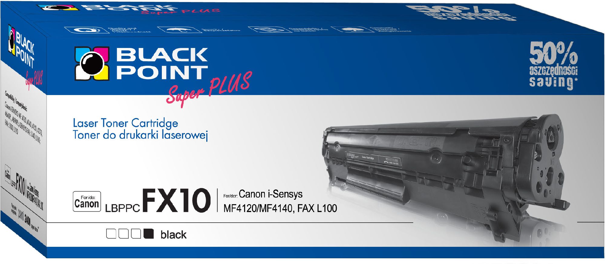 Toner Black Point LBPPCFX10 Black Zamiennik 0263B002 (LBPPCFX10)