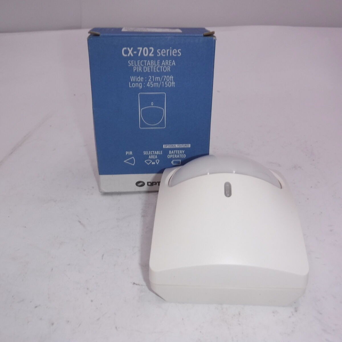 CX-702 MKII OPTEX Pasywna wewnętrzna czujka podczerwieni PIR, dwufunkcyjna soczewka