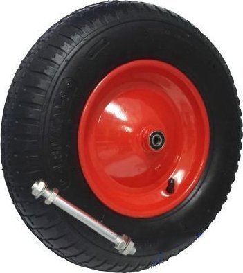 UN KOŁO POMPOWANE KOMPLET Z OSIĄ FI12 4.00-8 4PR F-M-Ł-K (1 SZT)