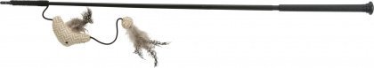 Trixie Wędka dla kota XXL z rybą, plastik/materiał, z kocimiętką