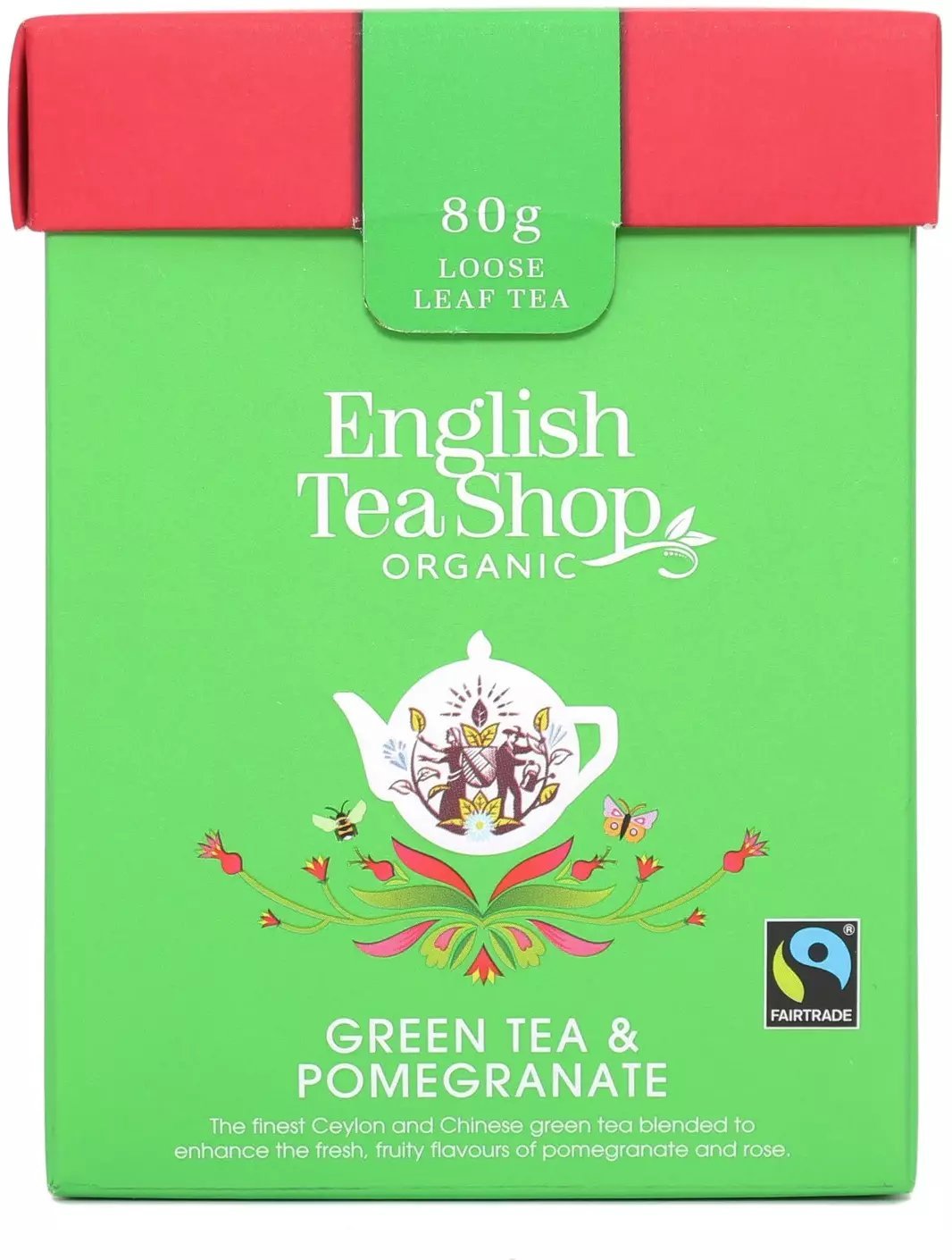 English Tea Shop Herbata zielona Green Tea & Pomegranate 80g