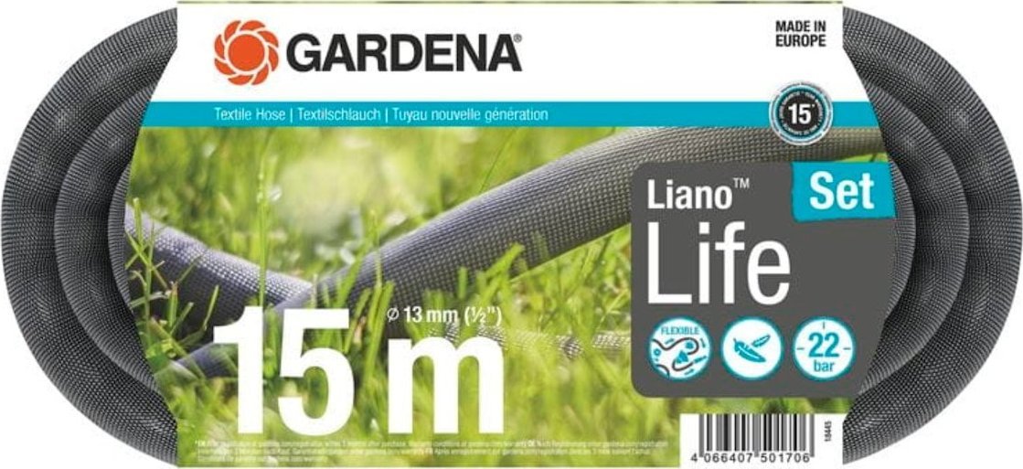 Gardena Wąż tekstylny Gardena 18445-20 Liano Life 15m