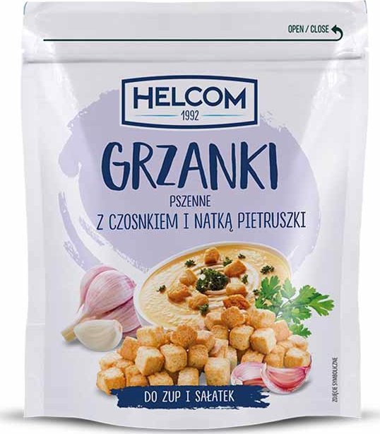 Helcom Helcom Grzanki pszenne z czosnkiem i natką pietruszki 100 g