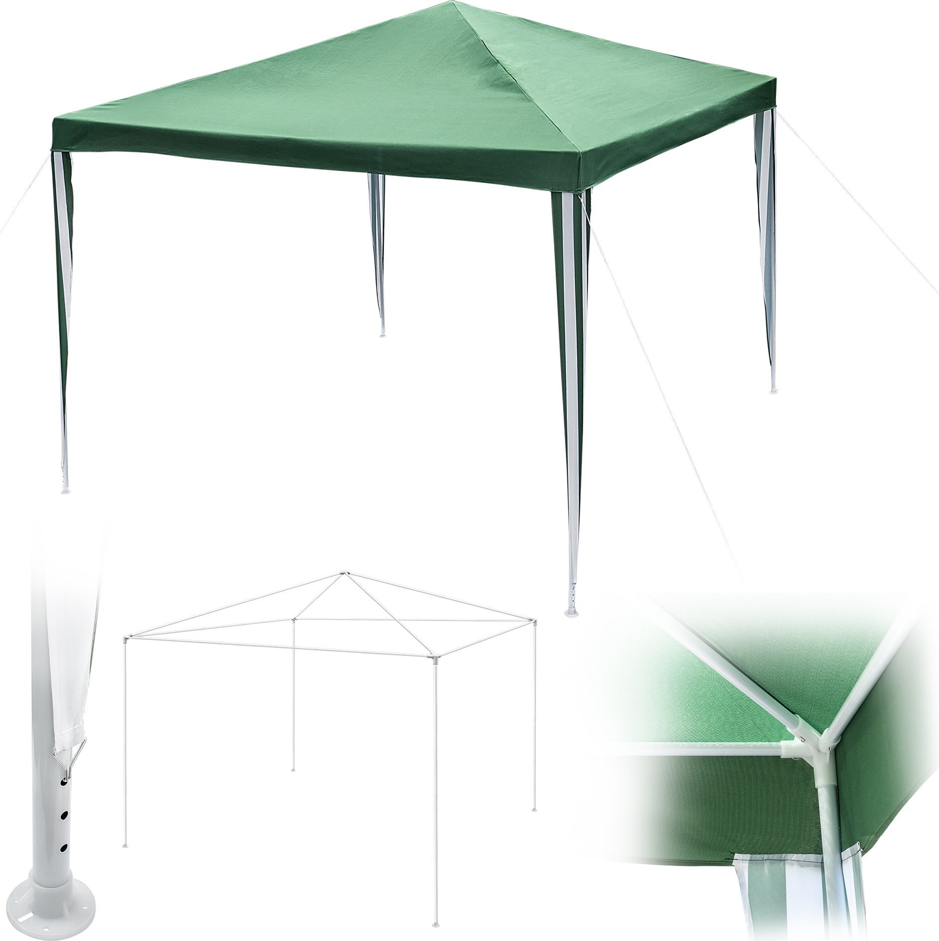 Kadax KADAX Altana Ogrodowa Namiot imprezowy Handlowy Pawilon 3x3m Na Ogród Zielony