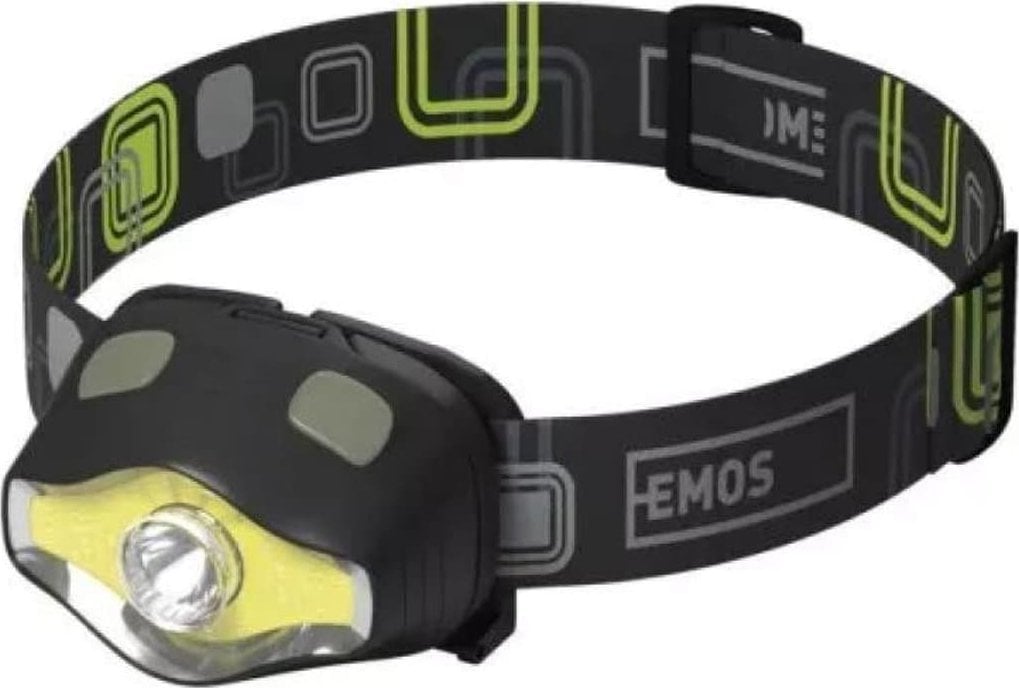 Emos Latarka czołowa Emos P3536 LED COB 3W + LED 3W, 220 lm, 100m 3 AAA