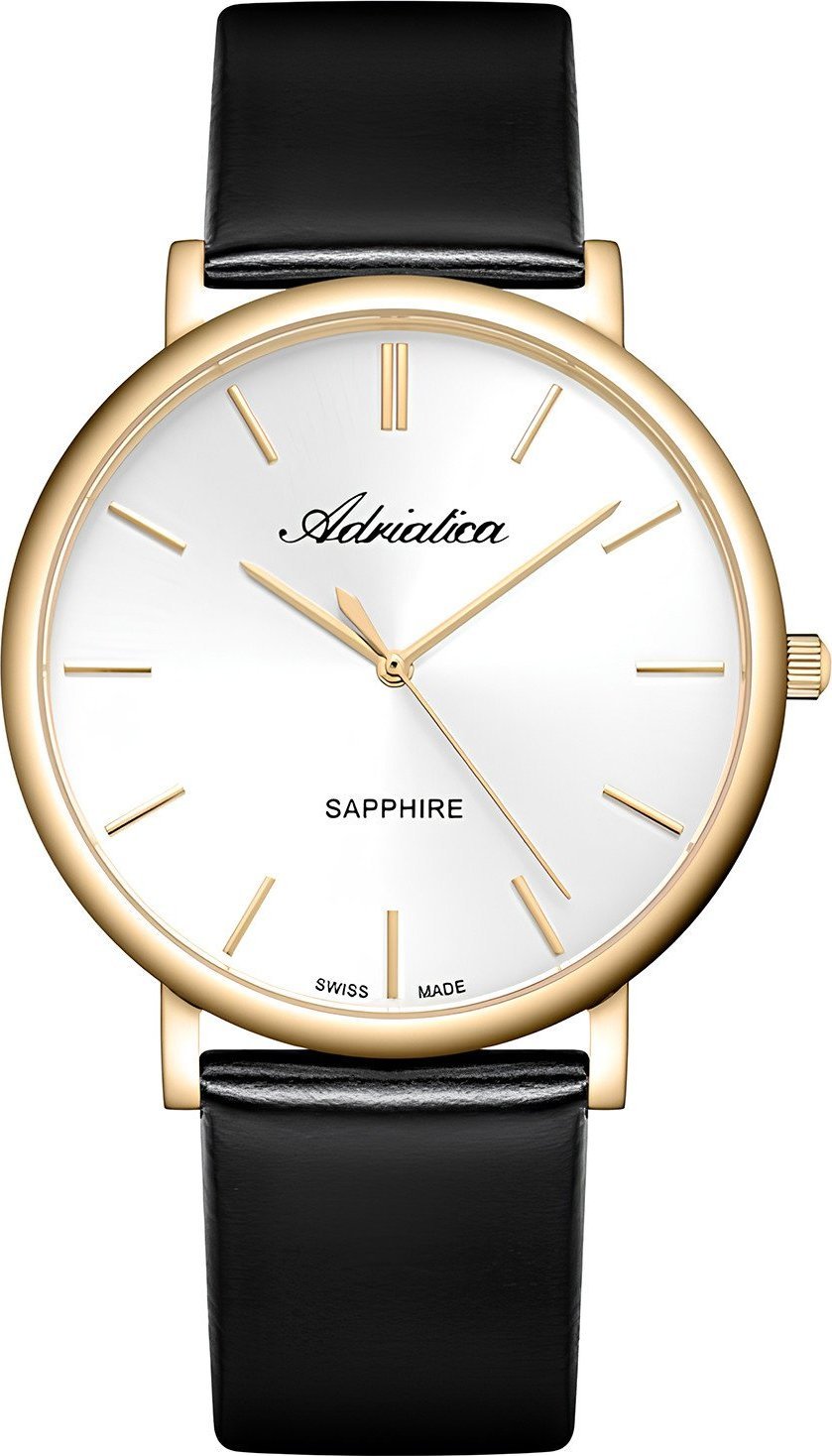 Zegarek Adriatica Zegarek męski Adriatica A8338.1213Q czarny