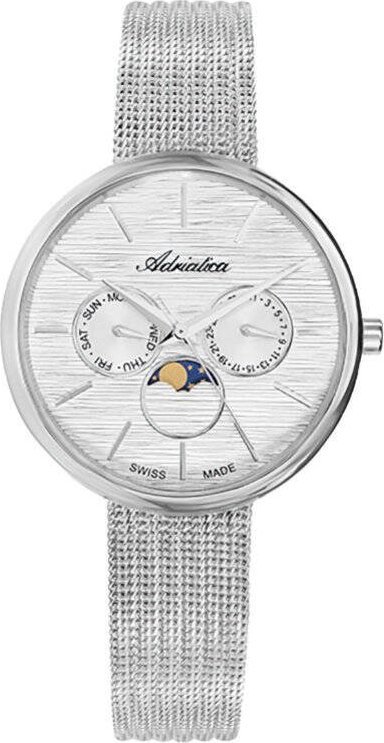 Zegarek Adriatica Zegarek Damski Adriatica na bransolecie A3732.5113QF - Multifunction Swiss Made