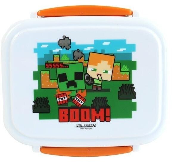 Pudełko na lunch ze sztućcami Minecraft Boom!