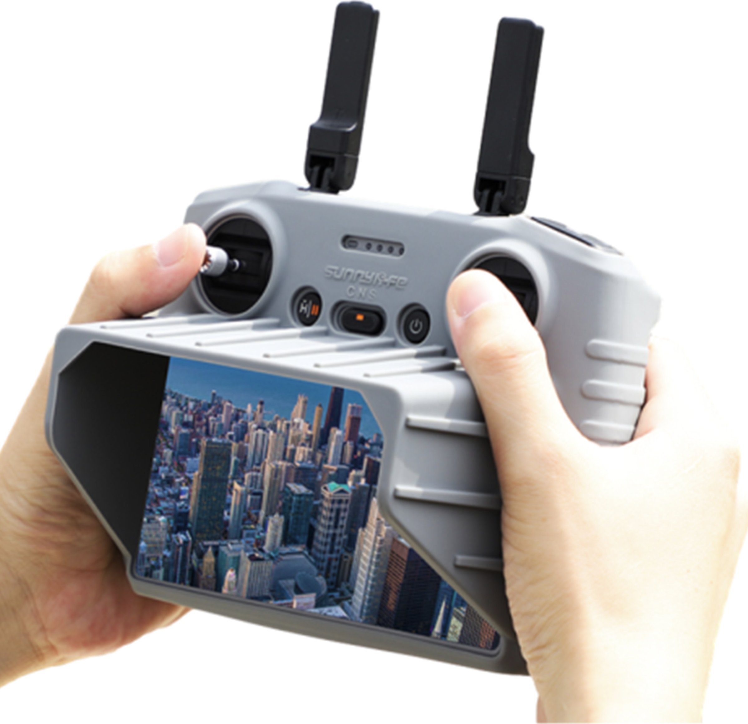 SunnyLife ETUI OBUDOWA SILIKONOWA PRZECIWSŁONECZNA DO KONTROLERA DJI RC 2 / DJI AIR 3 / DJI MINI 4 PRO - SZARA