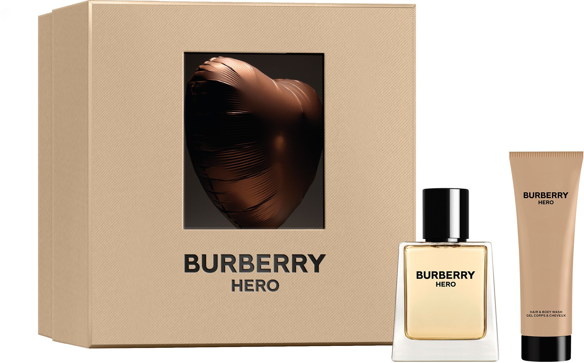 SET BURBERRY Hero EDT spray 50ml + SHOWER GEL 75ml