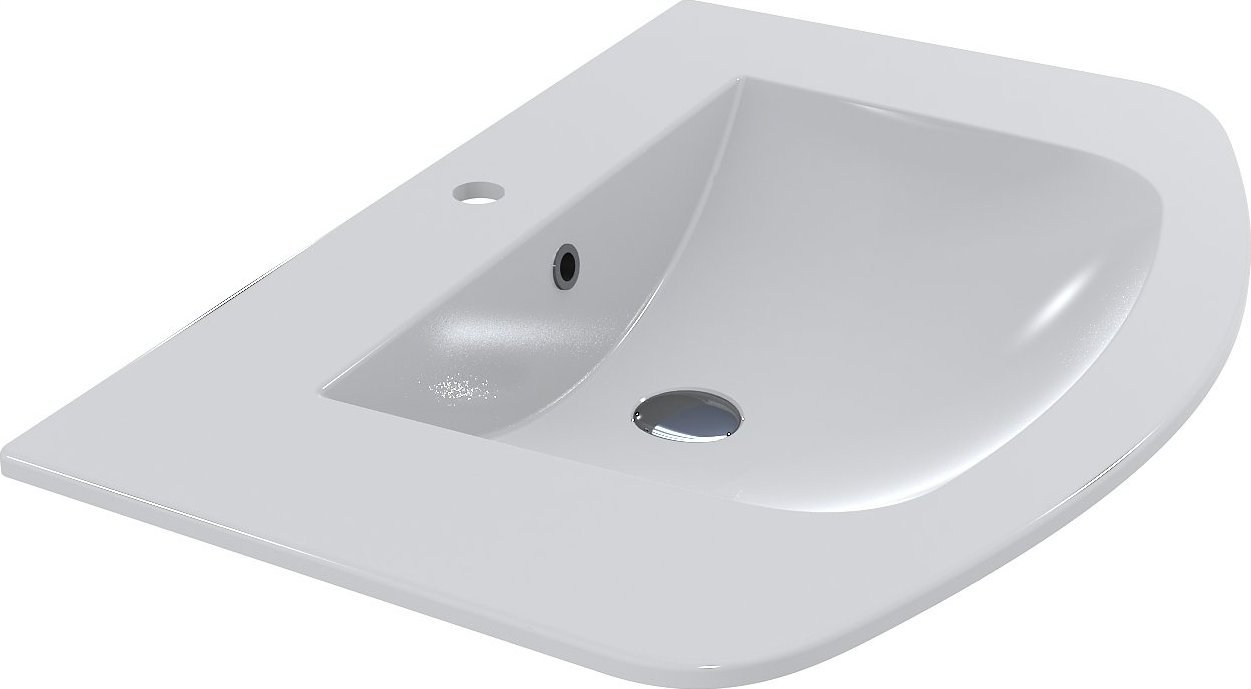 Umywalka Miraggio Umywalka nablatowa prostokątna 80 x 54 cm