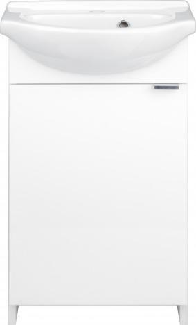 Deftrans Szafka łazienkowa stojąca z umywalką 40 Kredo biała