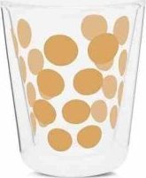 Zak!designs Zestaw 2 szklanek 200ml z łyżeczkami, złoty / Zak!designs