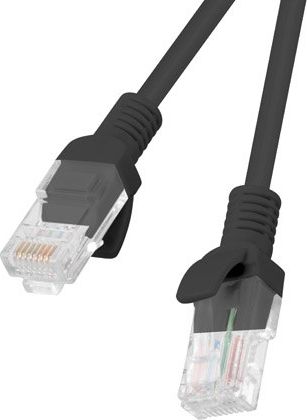 Lanberg Lanberg Patchcord UTP Lanberg PCU5-10CC-0150-BK (RJ45 - RJ45 ; 1,5m; UTP; kat. 5e; kolor czarny)