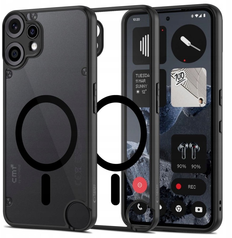 TECH-PROTECT MAGMAT MAGSAFE NOTHING CMF PHONE 2 PRO BLACK/CLEAR