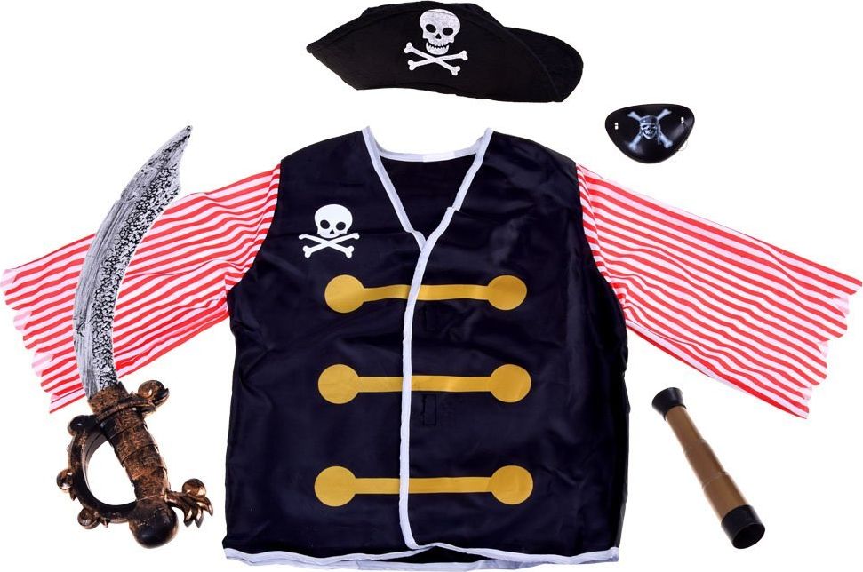 Jokomisiada Strój pirata z mieczem Kostium dziecięcy (ZA3171)
