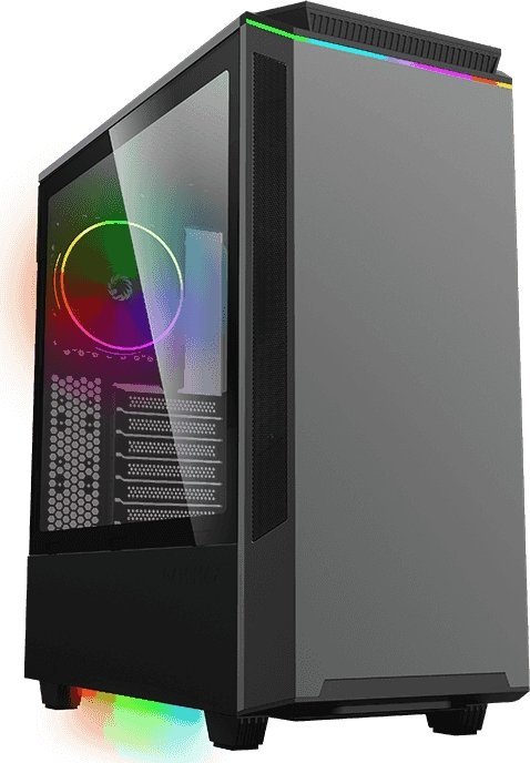 Obudowa Coil Coil obudowa tower atx midi usb 3.0 pc komputerowa argb czarna gaming szkło okno led paladin t801