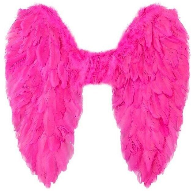 Różowe skrzydła naturalne pióra 50cm