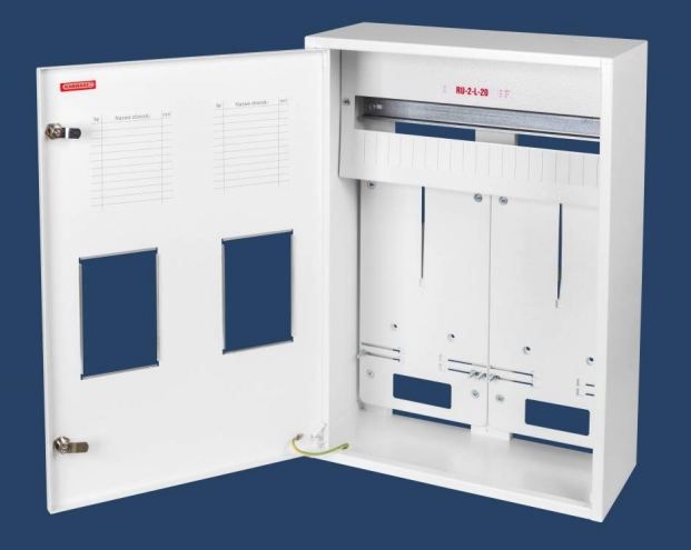 Karwasz Szafka licznikowa natynkowa, podtynkowa uniwersalna 2-licznikowa 3-fazowe 20 modułów IP30 (RU-2L-20 Z)