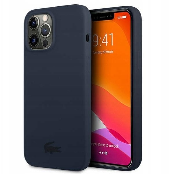 Lacoste Etui Lacoste do iPhone 13 Pro / 13 6,1" granatowy/navy hardcase Silicone