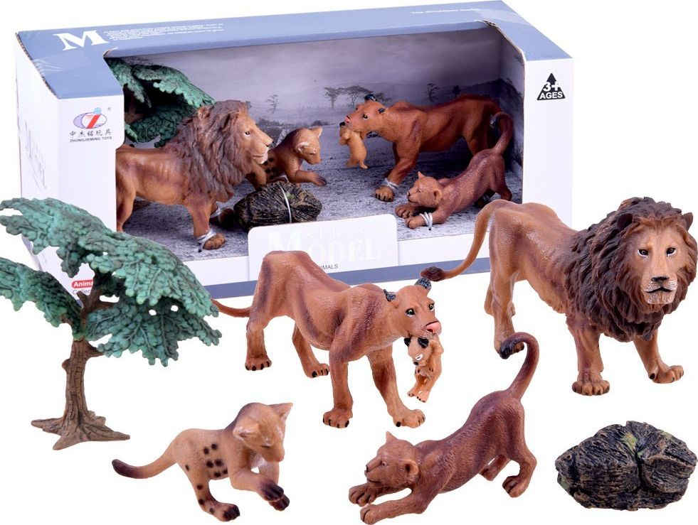 Figurka Jokomisiada Zestaw zwierząt Safari - Lew, lwica (ZA2990 B)