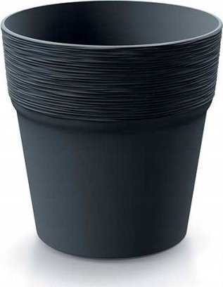Prosperplast Doniczka plastikowa okrągła 12 cm antracyt Furu