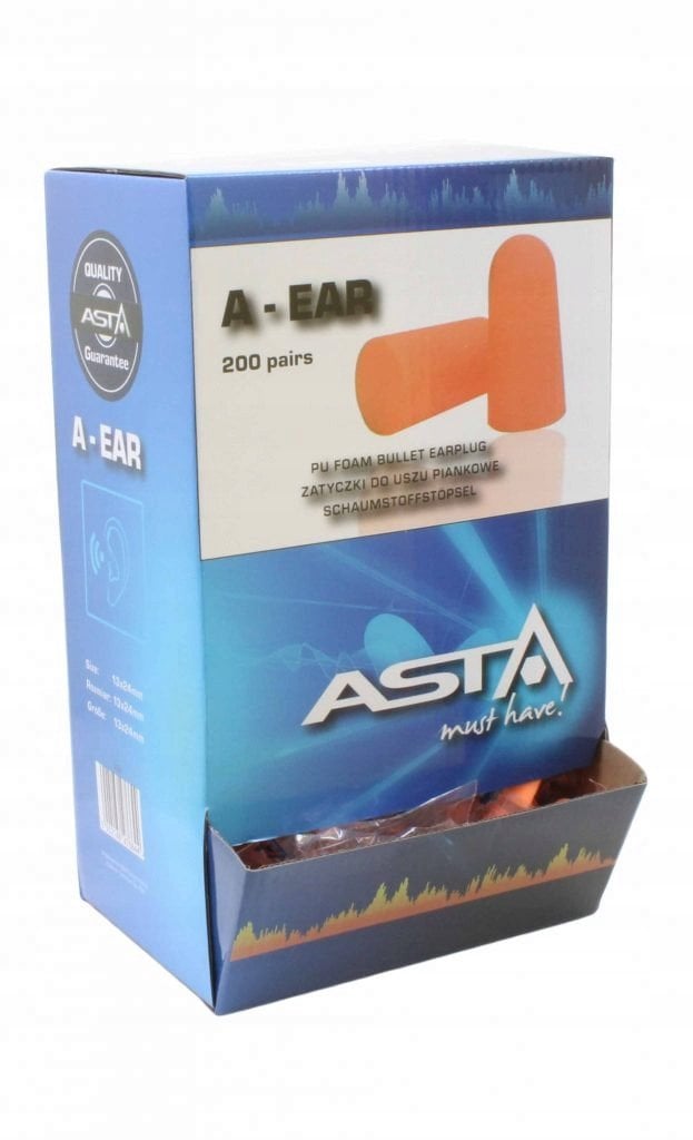ASTA ZATYCZKI PIANKOWE DO USZU /200 par/