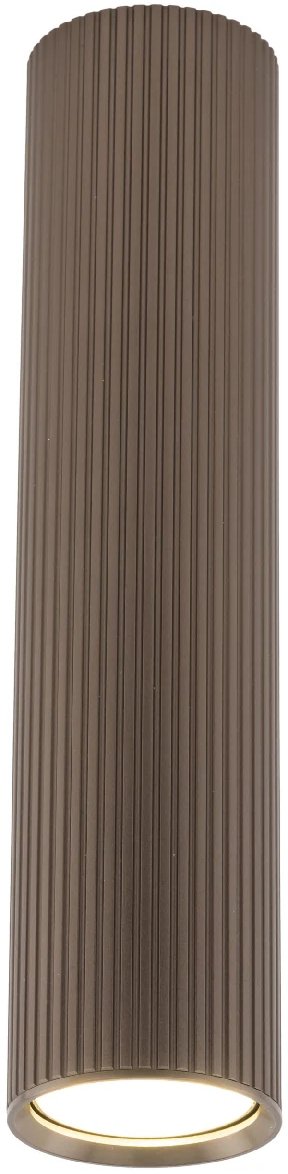 Nowoczesna sufitowa lampa Tube 11029 tuba żebrowana brązowy