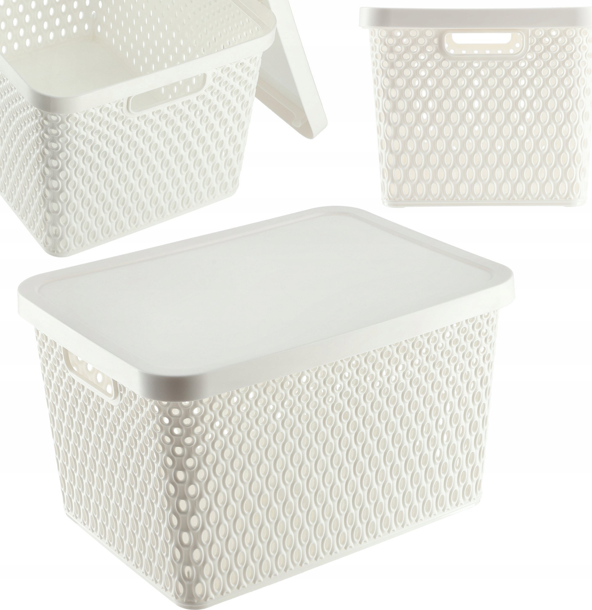 Kadax KADAX Koszyk Z Pokrywą Organizer Pojemnik Do Przechowywania Pudełko 18L