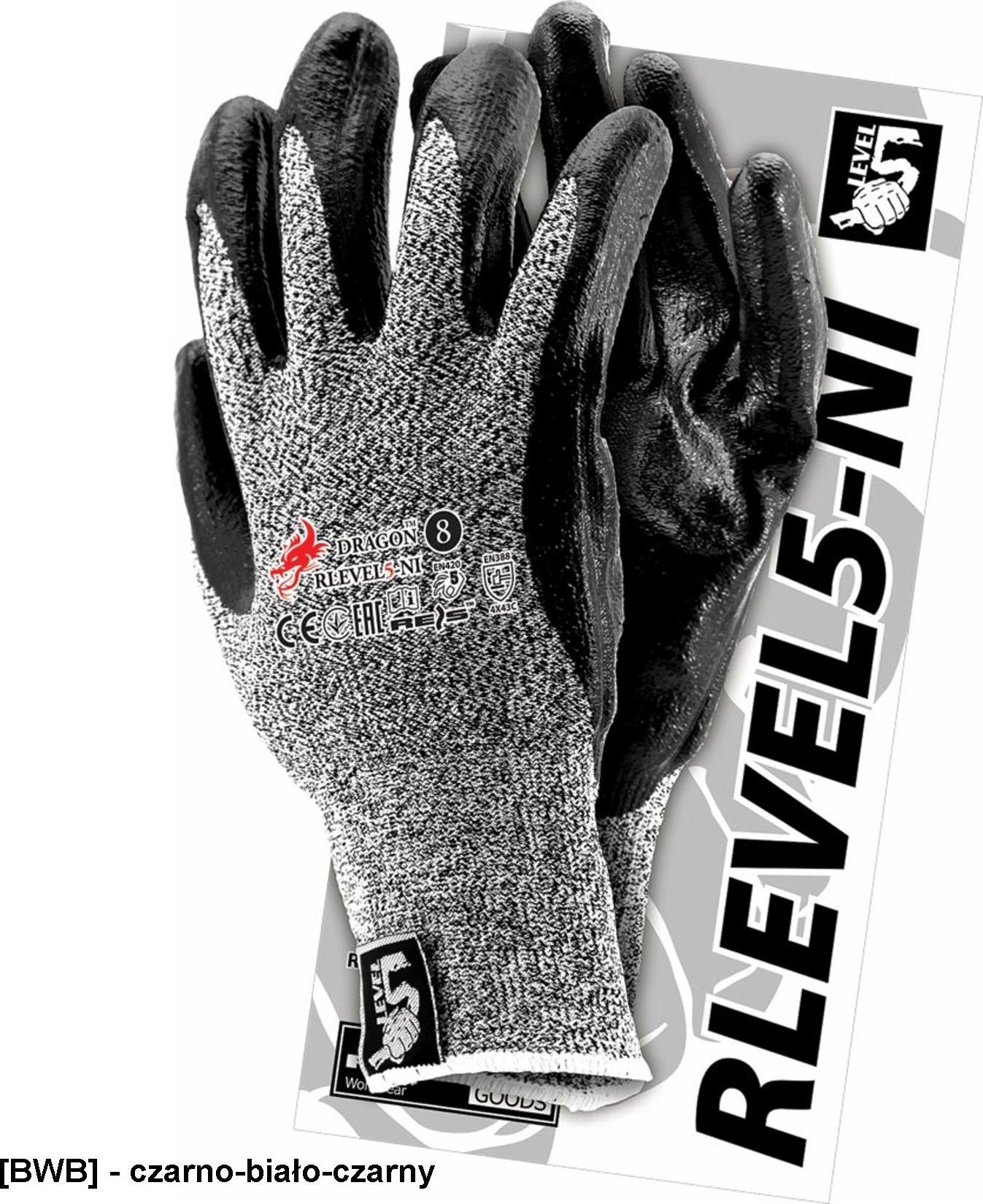 R.E.I.S. RLEVEL5-NI - rękawice ochronne 7