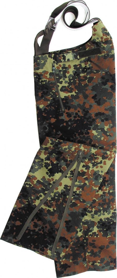 MFH Spodnie przeciwdeszczowe BW, kamuflaż flecktarn 44-46