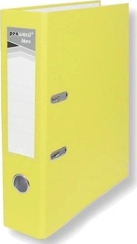 Segregator A4 z okuciem 7,5cm jasnożółty