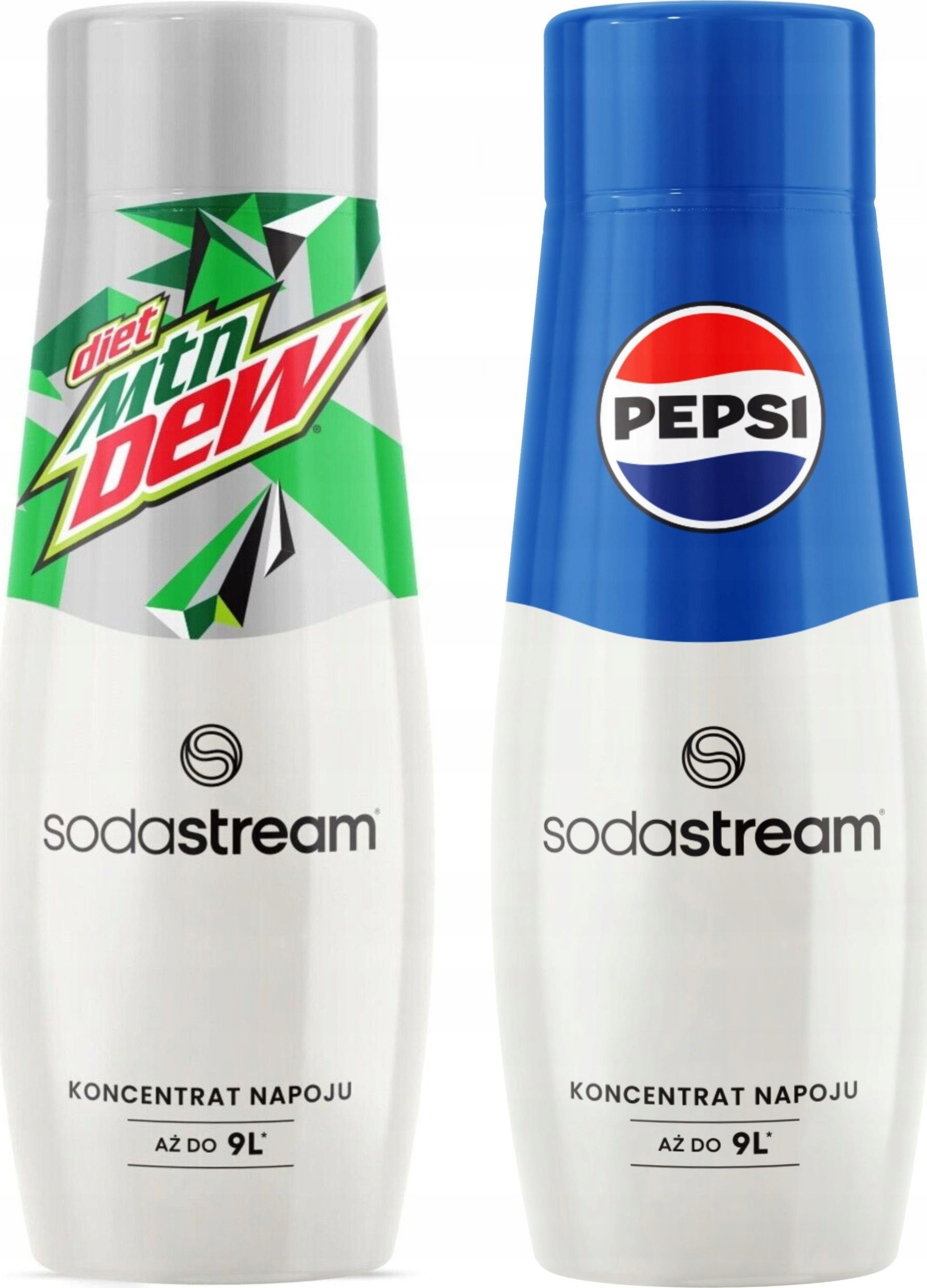SODASTREAM Pepsi + Mountain Dew Diet zestaw syropów do saturatora 2 szt.