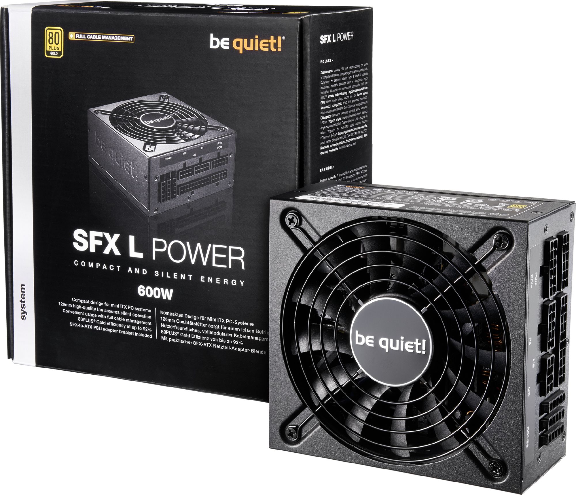 Zasilacz be quiet! SFX-L Power 600W (BN239)