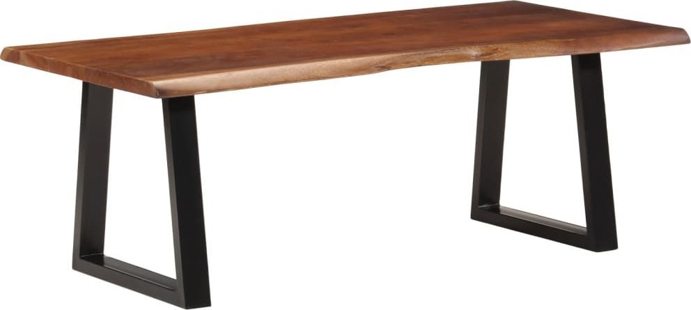 vidaXL Stolik kawowy, miodowy brąz, 110x55x40 cm, lite drewno akacjowe