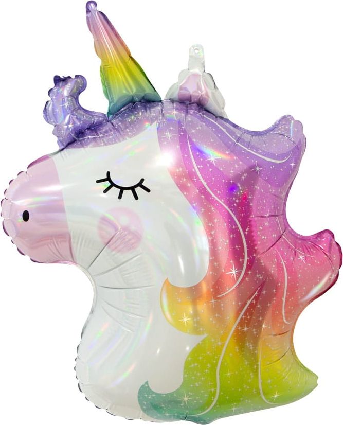 GoDan Balon foliowy Jednorożec (głowa) 75cm błyszczący