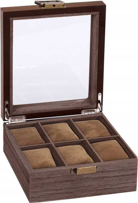 Korbi PUDEŁKO ETUI ORGANIZER SZKATUŁKA KASETKA KUFER KUFEREK NA ZEGARKI 6szt G26