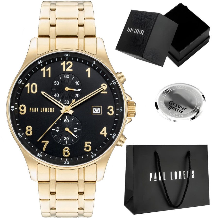 Zegarek męski Paul Lorens GHOST-1D1 Z GRAWEREM