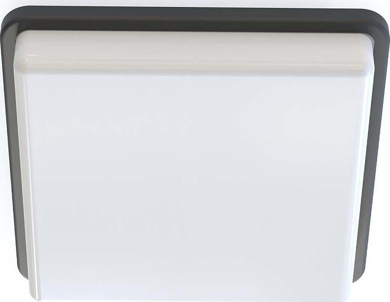 Lampa sufitowa Nowodvorski Czarna lampa natynkowa Tahoe 10038 plafoniera łazienkowa kwadrat