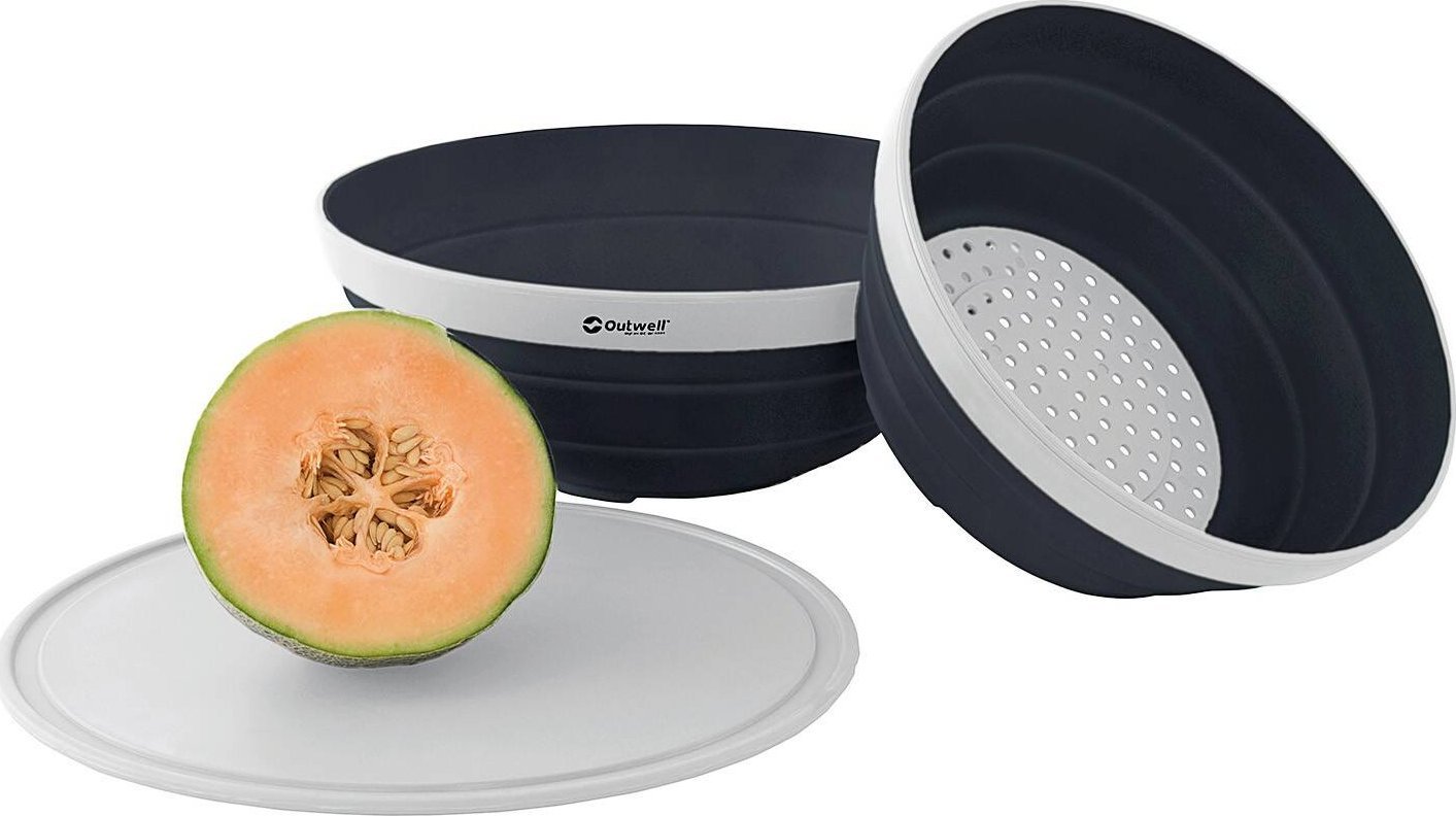 Outwell Zestaw naczyń Outwell Collaps Bowl & Colander Set - navy night Uniwersalny