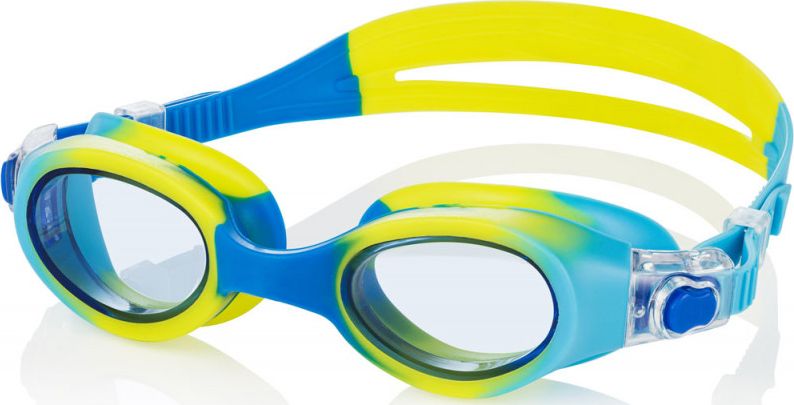 Aqua-Speed Okulary pływackie PEGAZ niebiesko-żółte