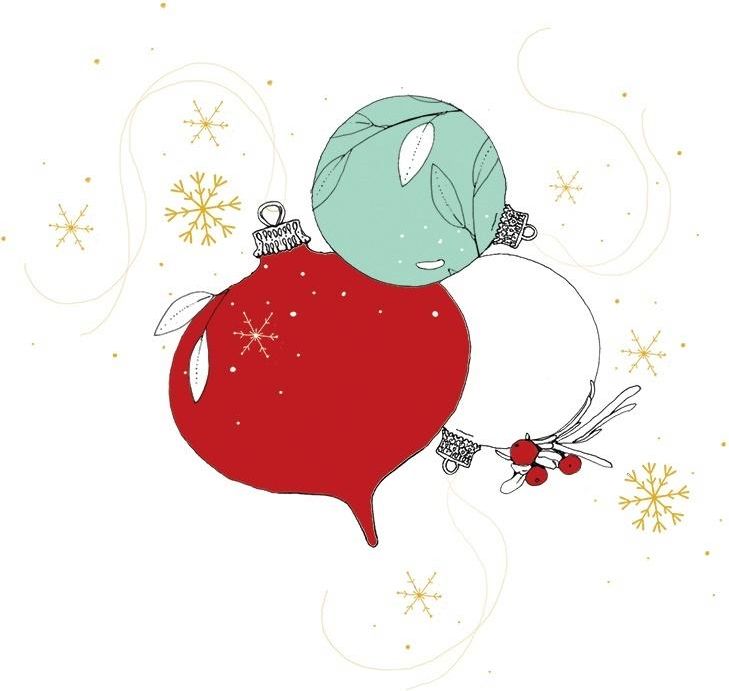 Clear Creation Karnet Swarovski - kwadrat. Święta Bombki