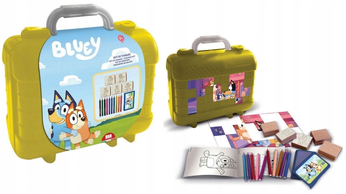 MULTIPRINT BLUEY PIECZĄTKI TRAVEL SET