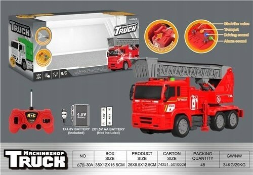 Ciuciubabka Straż R/C ładowarka światło dźwięk leje wodą Y300238