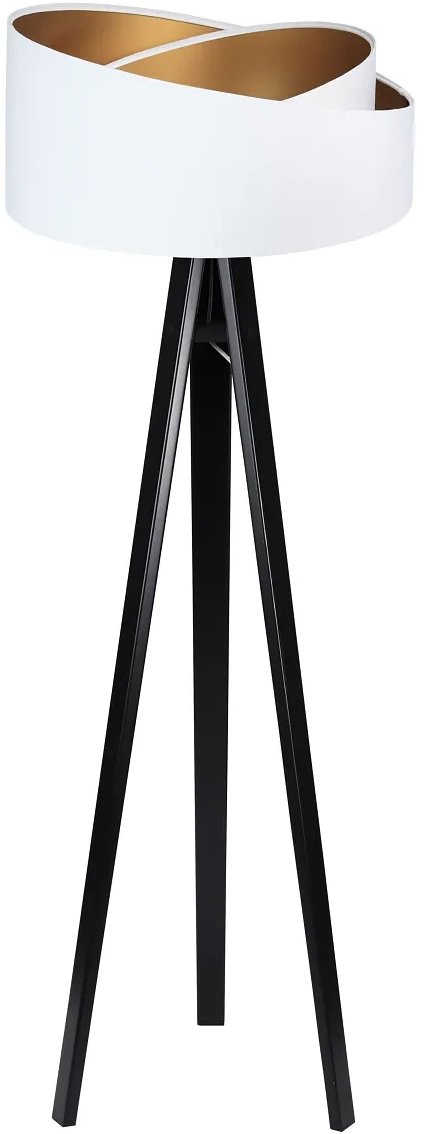 Lampa stojąca GEMSTONE biała/złota/czarna BPS KONCEPT
